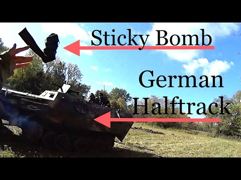 Assaulting a German Half-Track at a WWII Re-enactment | Lauer Farms 2022 Saturday Morning Battle