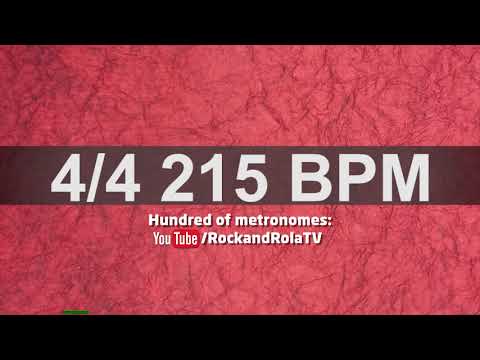 🔴 215 BPM Kick and Hi Hat Metronome