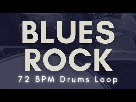 【Blues Rock】Drums Loop | 72 BPM