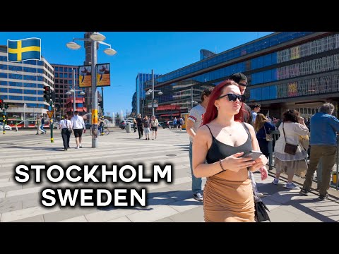 Stockholm, Sweden 4K Sunny Spring Walk - May 2024