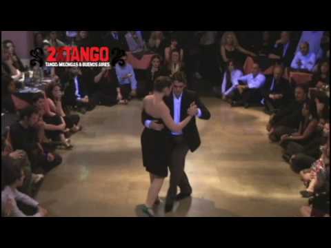  Fernando Sanchez  and  Ariadna Naveira  are  dancing  to  the  tango  "  Dejame Ser Asi  "
