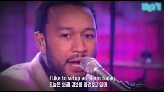 [한글 자막] 존 레전드 John Legend 의 P.D.A(We Just Don&#39;t Care) KOREAN SUB / ENGLISH SUB 라이브 무대!