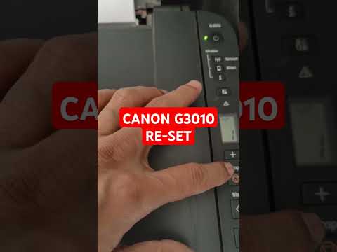 How to Reset Canon Printer By manual process G3010 27 OCTOBER 2024