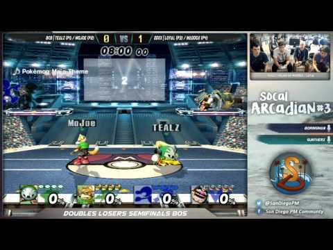 SoCal PM Arcadian #3 -  Tealz / MoJoe vs. Loyal / Maddox - Doubles LSF - Project M