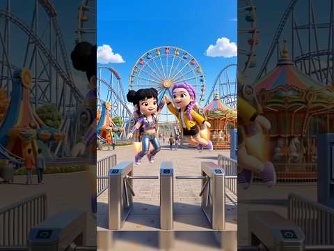 Rumita quiere entrar al parque como sea #kpopdemonhunters