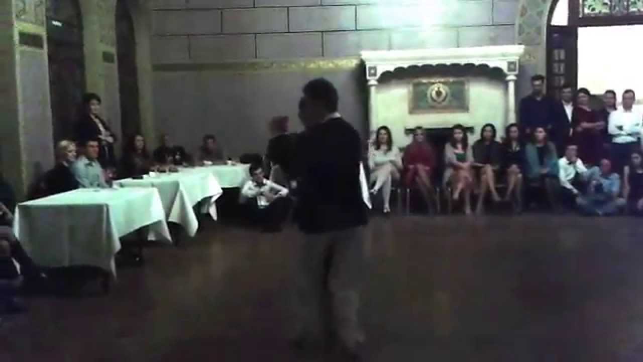 Csongor Kicsi y Laura Iaru - 1/4 at Milonga Palatul Cantacuzino, Romania