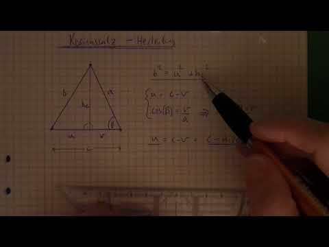 8 Kosinussatz  - Herleitung