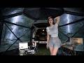 Heavy Rain Camping With Luxury Car Tent ️ Rain Thunderstorms ASMR