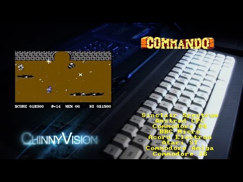ChinnyVision - Ep 117 - Commando - Spectrum, C64, CPC, C16 Plus/4, BBC Micro, Electron, ST, Amiga