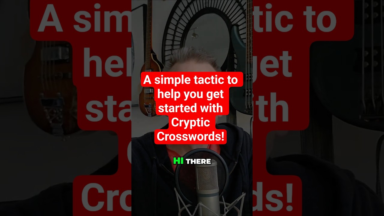 How to Crack Cryptic Crosswords: A simple tactic for beginners to try! Anagram clue spotting