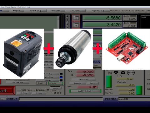 Настройка частотного преобразователя для шпинделя чпу. Подключение к плате mach3 usb