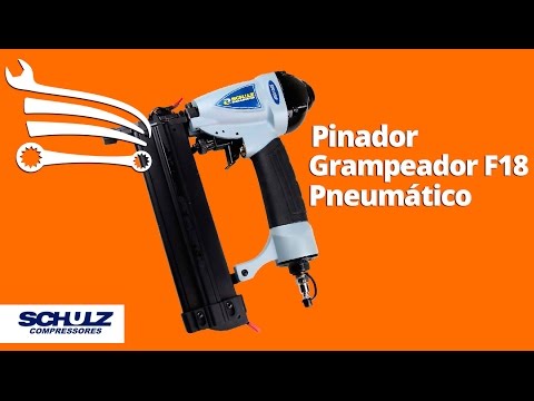 Pinador/Grampeador F18 Pneumático SCHULZ-SPG1850F - Video