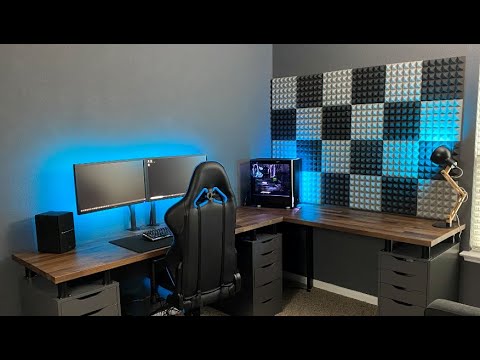 Part of a video titled Upgrading My Desk AGAIN! (Ikea / Amazon) - YouTube