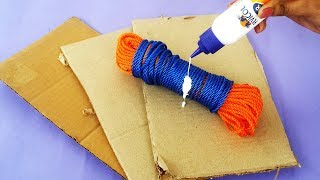 Awesome Rope & Cardboard Hack That Every Crafter Should Know | DIY Decor Hacks