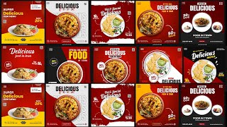20+ Food Menu Restaurant Delicious Banner Photoshop Tutorial PART 1