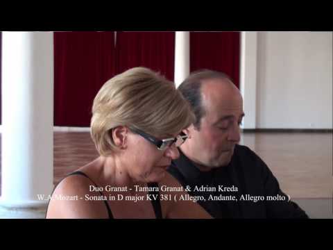 Duo Granat plays Mozart - Sonata in D Major KV 381