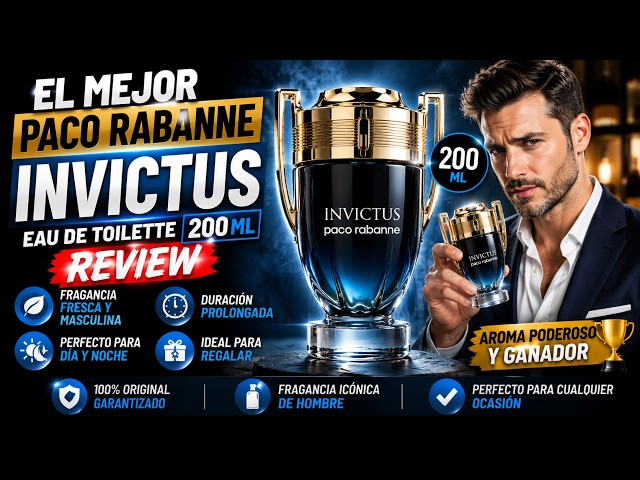 Vídeo relacionado con Paco Rabanne Invictus - Juego de regalo de 2 piezas: Eau de Toilette de 10 ml, spray de viaje, bolsa no a la venta