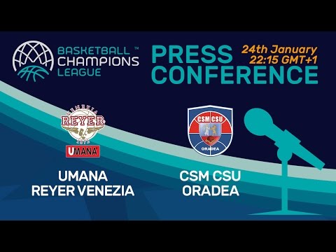 Umana Reyer Venezia v CSM CSU Oradea - Press Conference - Basketball Champions League
