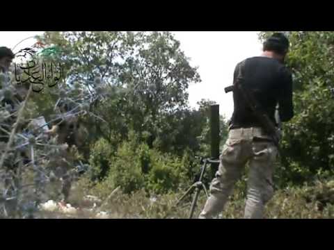 استهداف  قوات النظام بقذائف الهاون من قبل لواء العاديات في قمة النبي يونس في محافظة اللاذقية