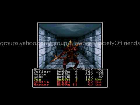 Wizardry: Proving Grounds Of The Mad Overlord (SNES Version) Gameplay Video #1