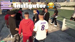 GTA RP| AnnoyingTV THE INSTIGATOR ! Instigates Gang Beef At The Basketball Courts 😂 YBN LS Server