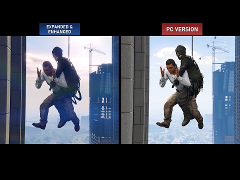 GTA 5 Expanded & Enhanced Trailer vs PC Comparison