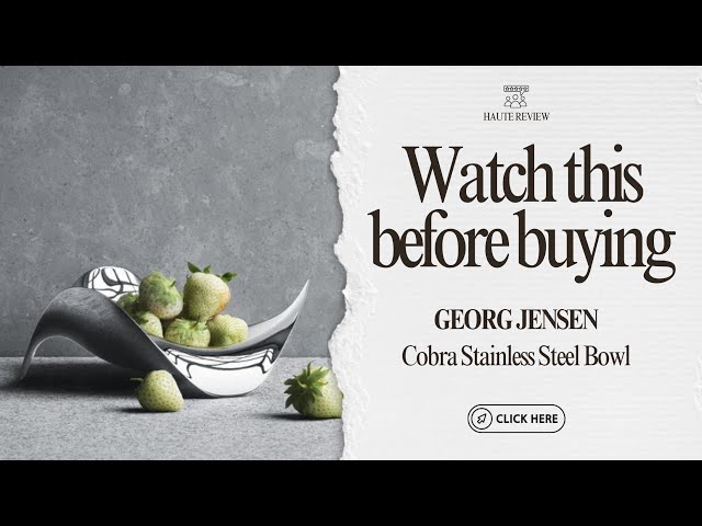 Vídeo relacionado con Georg Jensen Cobra Triple Snack Bowl Acero Inoxidable