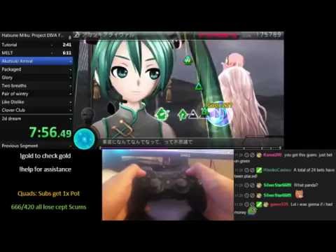 Project Diva F 2nd All Extreme Perfect Speed Run [ 2:53:12 ]