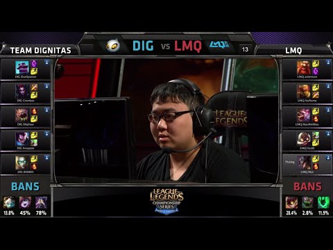 Dignitas vs LMQ | S4 NA LCS Summer split 2014 Super Week 11 Day 3 | DIG vs LMQ W11D3 G2 Full Game HD