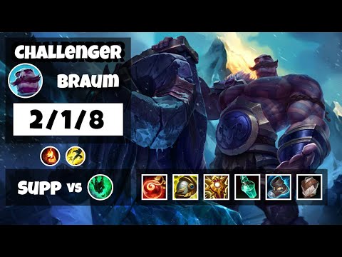 Braum vs Thresh NA Challenger SUPPORT (2/1/8) - v11.17