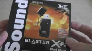 Video thumbnail for Creative X-Fi Go! Pro USB Soundcard Unboxing & Review by gmodertom