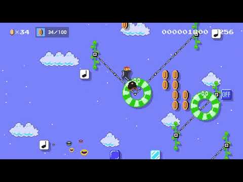 Automatic level　 　don't move by たぼっち 🍄 Super Mario Maker 2 ✹Switch✹ #awv