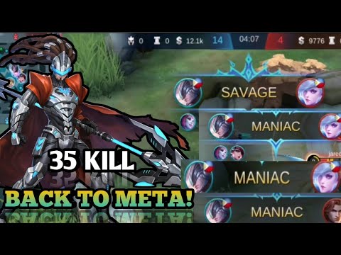 35 Kills, 4× Maniac, 1× Savage | ALPHA Perfect Gameplay | ALPHA  Best Build 2021 | MLBB