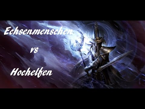 Echsenmenschen vs. Hochelfen BattleReport by BaerPainting #7