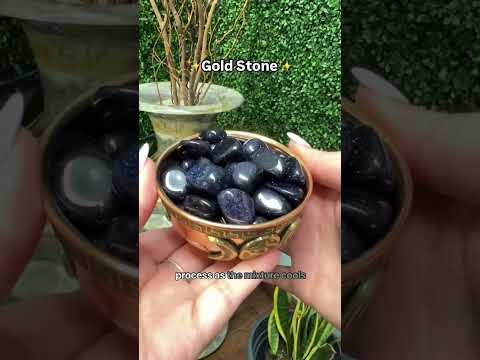 Do you like gold stone? 👀 #crystals #goldstone #manmade #gemstones #crystalhealing