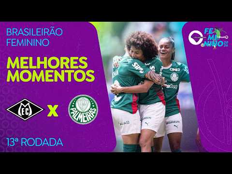 MELHORES MOMENTOS: MIXTO 0 X 0 PALMEIRAS | BRASILEIRÃO FEMININO | 13ª RODADA