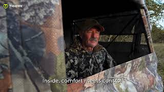 New Product Launch | TideWe FlipGuard 270 Big Flipping Door RainProof See-Through Hunting Blind