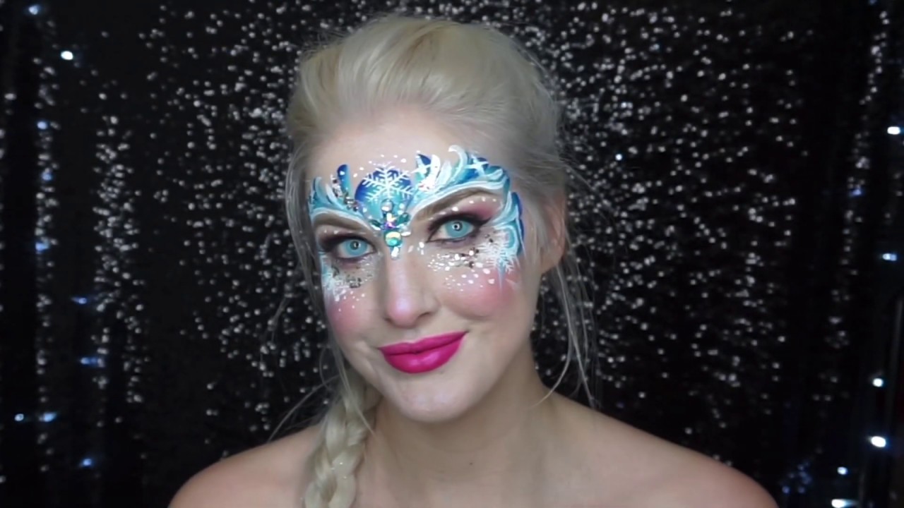 Frozen Elsa Makeup & Face paint Tutorial