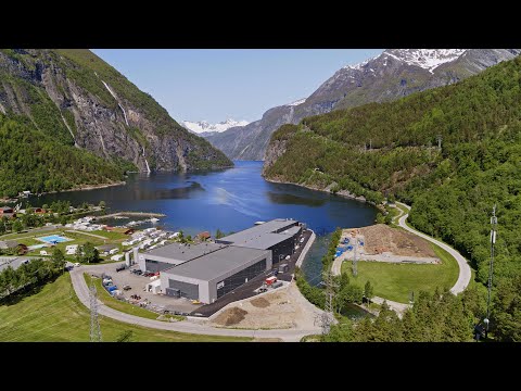 Hofseth`s hatchery plant in Tafjorden, Norway