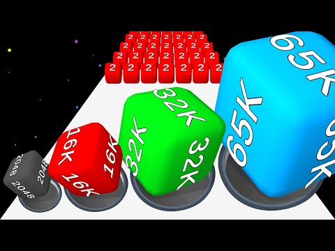 2048 HOLE - ASMR Gameplay [Black Hole Games] 65536