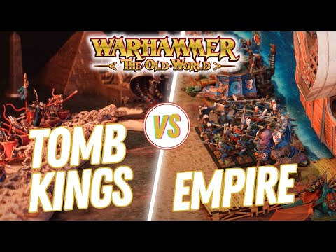 BATTLE REPORT: OLD WORLD Tomb Kings vs. Empire | Warhammer the Old World | The War of Settra's Wrath