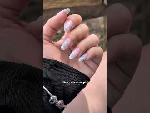 ✨ UÑAS ACRÍLICAS CON ENCAPSULADO DE BRILLOS ✨