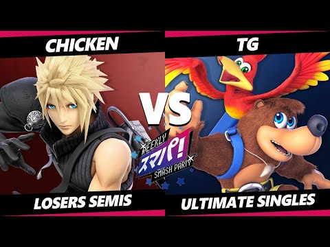 Sumapa 95 Losers Semis - TG (Banjo) Vs. chicken ( Cloud, Diddy Kong) Smash Ultimate - SSBU