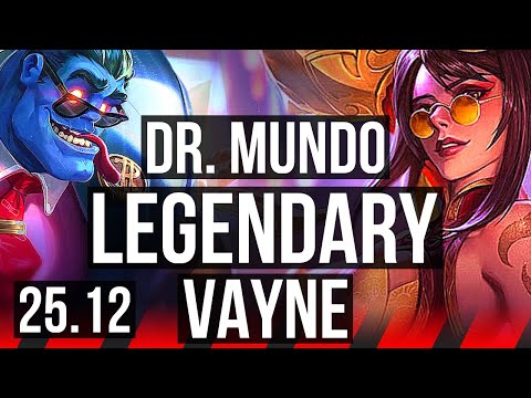 DR. MUNDO vs VAYNE (TOP) | Legendary, 13/3/6, 600+ games | EUW Master | 25.12