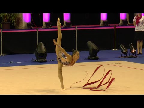 Aliya Assymova, Kazakhstan, Ribbon, Berlin Masters 2015 Qualification