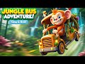 Wheels On The Bus DuDu Monkey Dance Fun Kids Song Dance