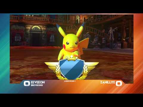 Eeveeon (Pikachu) vs Zanillite (Machamp/Charizard) - Pokken at LWG - 8-14-18