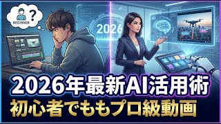 2026年最新AI活用術！4つの神ツールを連携してプロ級動画を作る方法