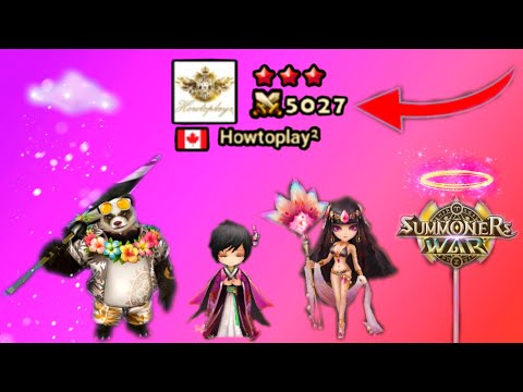 Over 5000 Points! World Rank No. 1 Player Howtoplay² in World Arena - Summoners War