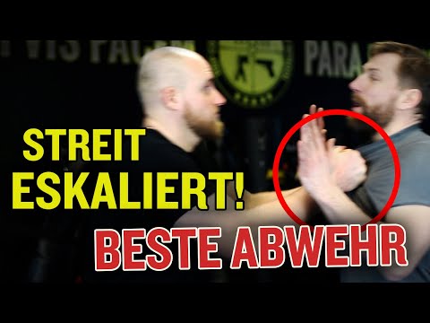 Streit eskaliert! Er packt mich am Kragen, Krav Maga ist die Antwort - schnell  und effektiv